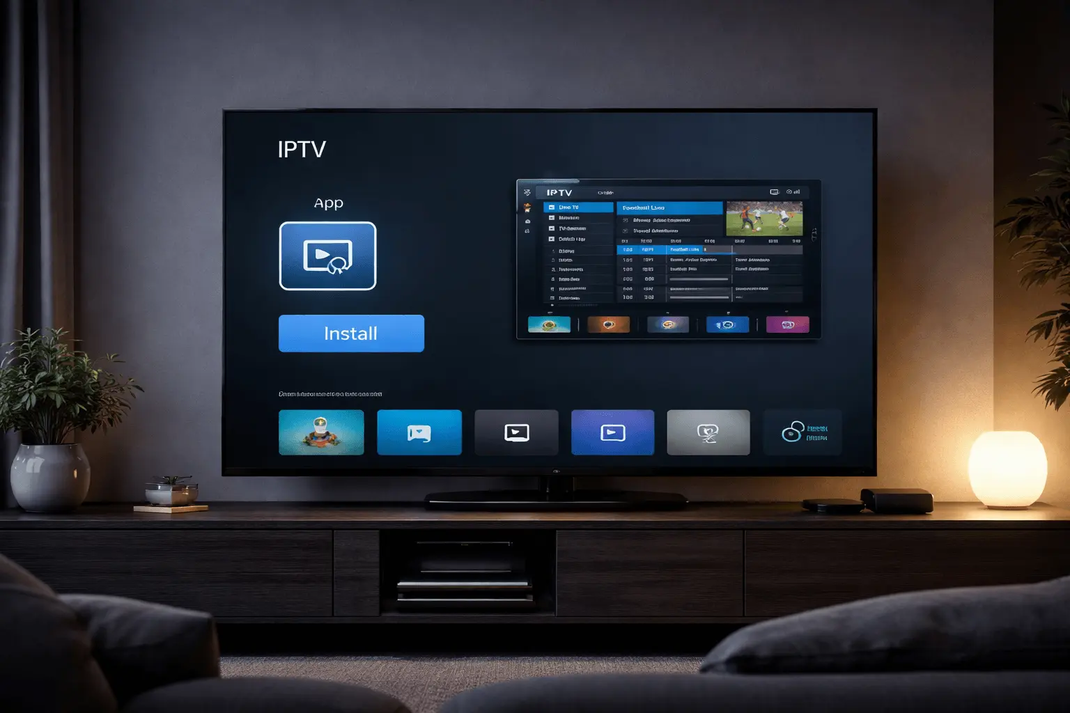 TiviMate app installation screen on Android TV device